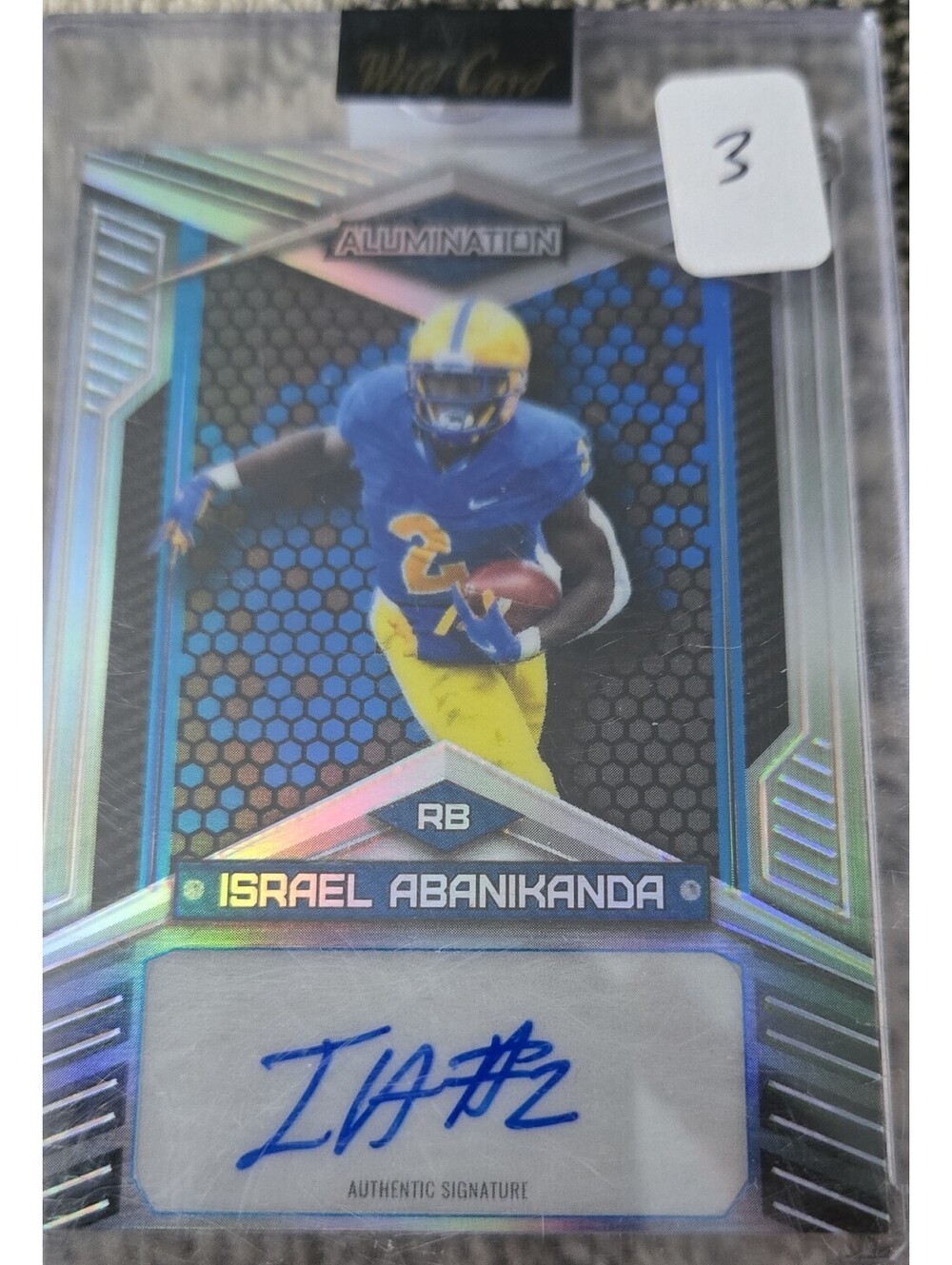 2023 Wild Card Alumination Draft - Base Autograph Israel Abanikanda #AB-55...